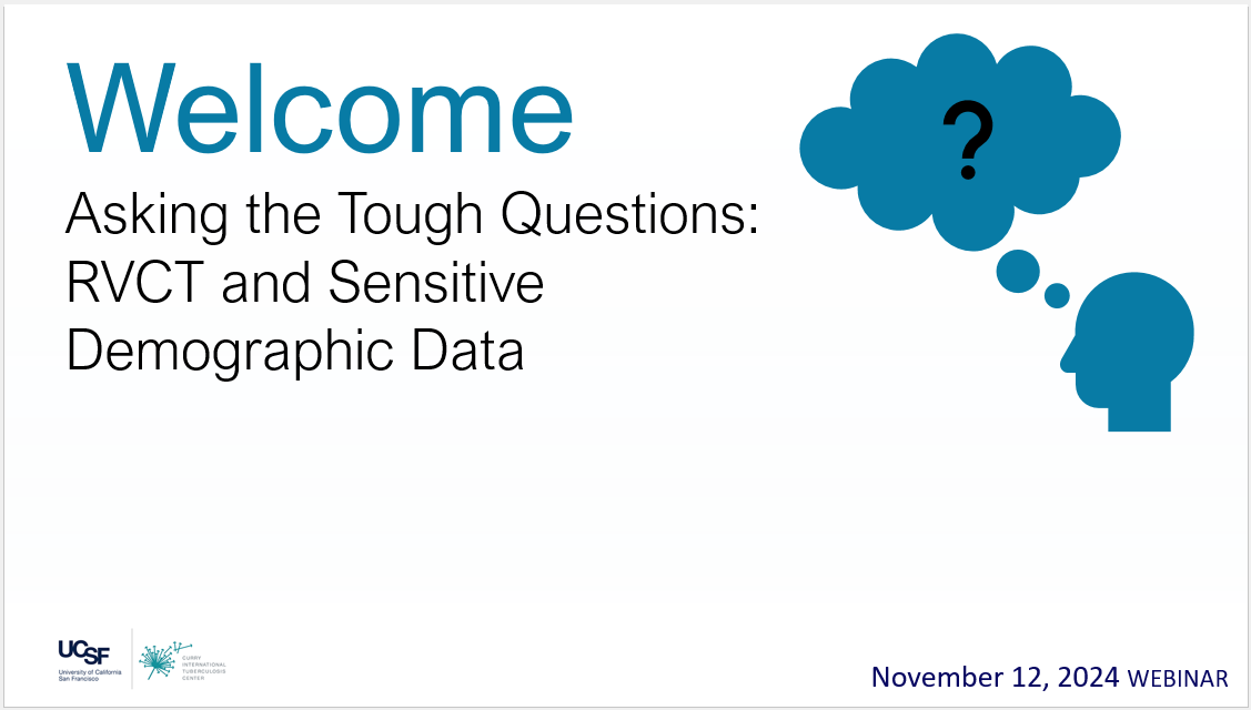 Asking the Tough Questions: RVCT and Sensitive Demographic Data
